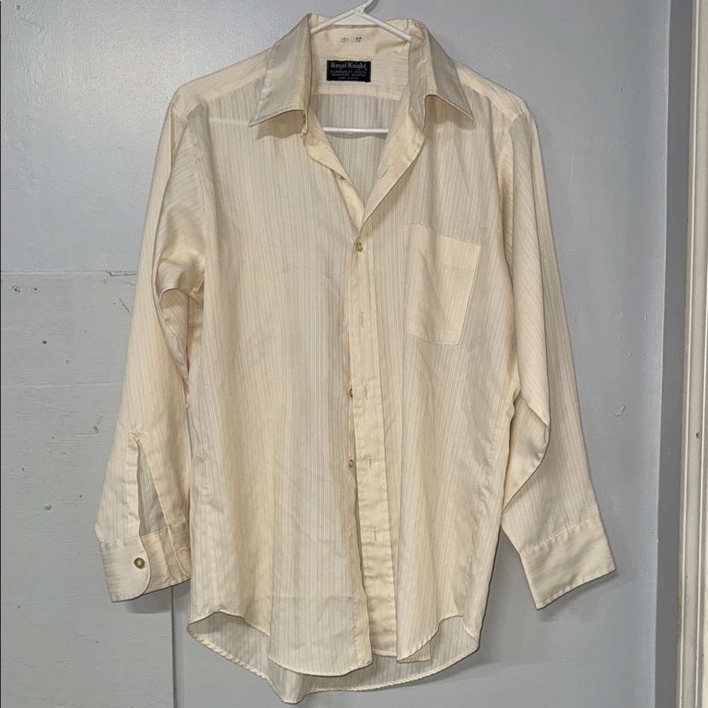 Classic Cream Button-Down Shirt